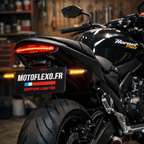 Pack support de plaque courte Plug & Play + Clignotant LED pour Honda Hornet 750